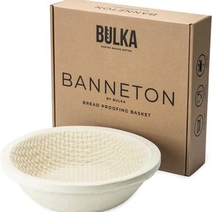 Bulka Banneton Bread Proofing Basket Spruce Wood Pulp Round 9" Waffle